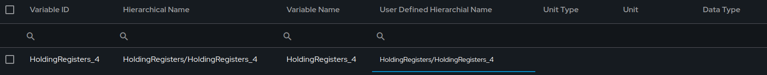 User defined name before update