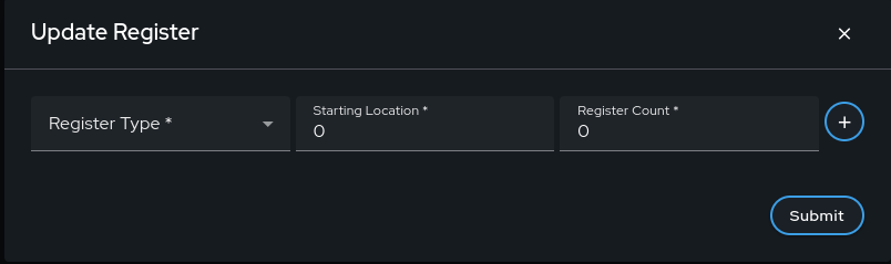 Update Register Dialog