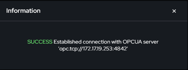 connection success